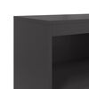 vidaXL Credenza Nera 68,5x38,5x123,5 cm in Acciaio