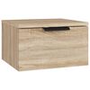 vidaXL Comodino a Muro Rovere Sonoma 34x30x20 cm