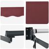 vidaXL Tettuccio Elettrico Retrattile Rosso Borgogna 2,5 x 2 m
