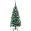 vidaXL Albero di Natale artificiale con 150 LED Verde 120 cm PE e PVC