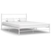 vidaXL Giroletto Bianco in Metallo 140x200 cm