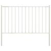 vidaXL Pannello di recinzione Woerden con pali 1,7x0,75 m Bianco
