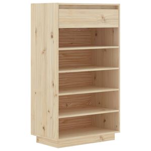 vidaXL Scarpiera 60x34x105 cm in Legno Massello di Pino