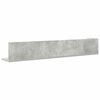 vidaXL Mensole a Muro 2pz Grigio Cemento 100x16,5x16,5cm in Truciolato