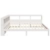 vidaXL Letto Libreria senza Materasso Bianco 140x190 cm Legno di Pino
