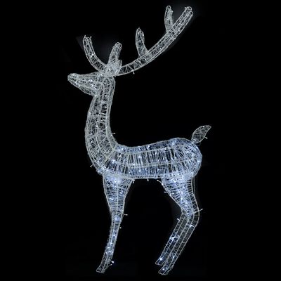 vidaXL Renne di Natale XXL in Acrilico 250 LED 3pz 180cm Bianco Freddo