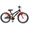 vidaXL Bicicletta per Bambini 24 Pollici per 8-12 anni Nero e rosso