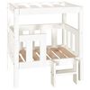 vidaXL Cuccia per Cani Bianco 65,5x50,5x70 cm in Legno Massello di Pino