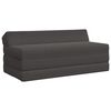 vidaXL Divano Letto Pieghevole Grigio Scuro 120 x 60 x 49 cm Tessuto