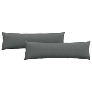 vidaXL Cuscini da Divano 2 pcs Grigio scuro 145 x 40 cm Tessuto