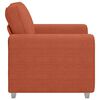vidaXL Divano Sedia Rosso Arancione 100x77x82 cm Tessuto di Velluto a Coste