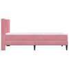 vidaXL Struttura del letto con materasso Rosa 80 x 200 cm Velluto