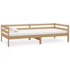 vidaXL Dormeuse Marrone Ambrato in Legno Massello di Pino 90x200 cm