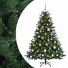 vidaXL Albero di Natale artificiale con palline 150 cm 150 LED