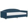 vidaXL Divano Letto con Materasso Blu 90x200 cm in Velluto