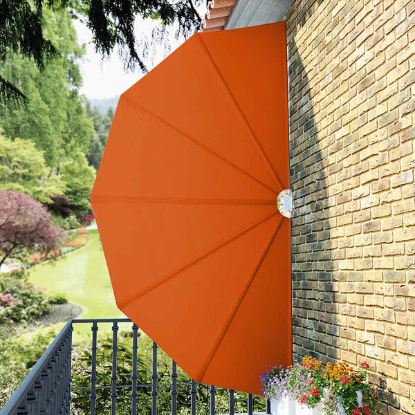 vidaXL Tenda Laterale per Terrazza Pieghevole Terracotta 200 cm