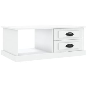 vidaXL Tavolino da Salotto Bianco 90x50x35 cm in Legno Multistrato
