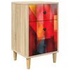 vidaXL Armadio da Notte HEESCH Rovere Sonoma 36 x 33 x 60 cm