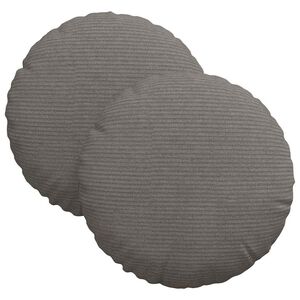 vidaXL Cuscini per Seduta 2 pcs Grigio chiaro &Oslash; 30 x 13 cm