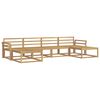 vidaXL Set di divani da esterno 6 pcs Bianco Legno di Acacia Massello