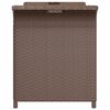 vidaXL Panca da Giardino con Cuscino Marrone 116x46x57cm in Polyrattan