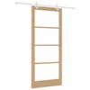 vidaXL Porta scorrevole Naturale 93 x 211 cm