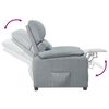 vidaXL Poltrona Reclinabile in Tessuto Grigio Chiaro