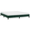vidaXL Giroletto senza Materasso Verde Scuro 160x200 cm in Velluto