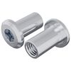 vidaXL Dado a bloccaggio 2 pz Argento M6 x 15 mm Acciaio