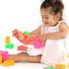 d&euml;na Set di Giocattoli in Silicone Bambini Casette e Alberi Neon 18 pz