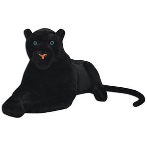 vidaXL Giocattolo in Peluche Pantera Nera XXL