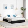 vidaXL Letto con Contenitore con testiera Nero 140 x 190 cm Tessuto