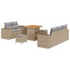vidaXL Set Divano da Giardino 8 pz 8-Numero di posti