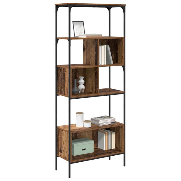 vidaXL Libreria Legno vecchio 76 x 33 x 188,5 cm Legno multistrato