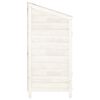 vidaXL Capanno da Giardino Bianco 102x52x112cm Legno Massello di Abete
