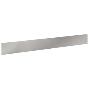 vidaXL Bordura per Prato 20 pcs 100 x 12 cm Acciaio Argento