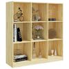 vidaXL Libreria/Divisorio 104x33,5x110 cm in Legno Massello di Pino