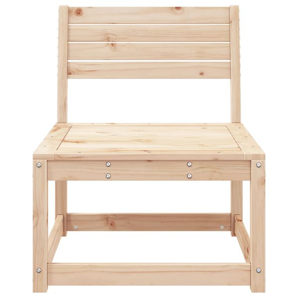 vidaXL Divano da Giardino in Legno Massello di Pino