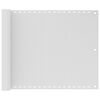 vidaXL Paravento da Balcone HDPE 75x400 cm Bianco