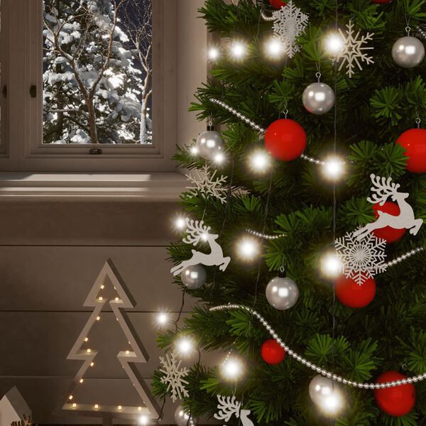 vidaXL Luci Solari Fatate 2 pz 2x200 LED Bianco Freddo Interni Esterni