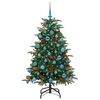 vidaXL Albero di Natale artificiale con 150 LED Verde 150 cm