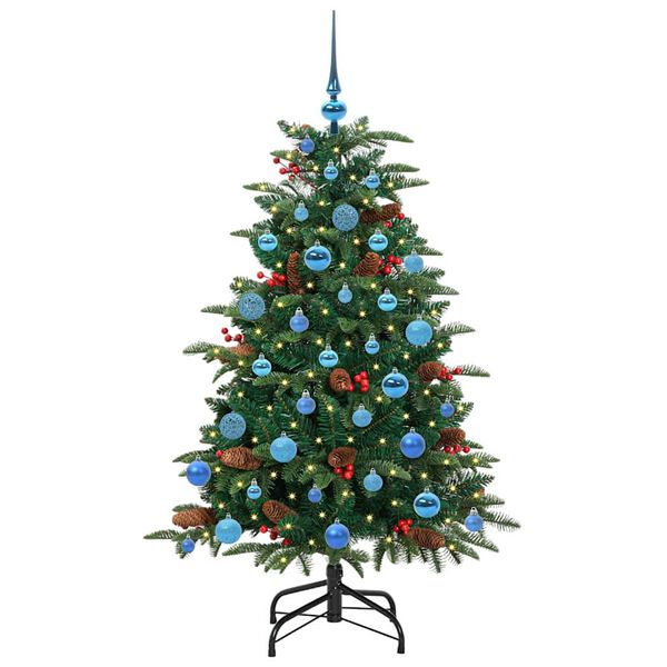 vidaXL Albero di Natale artificiale con 150 LED Verde 150 cm