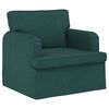 vidaXL Divano 2 pcs Verde Scuro 144 x 80 x 85 cm Tessuto