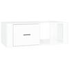vidaXL Tavolino Salotto Bianco Lucido 100x50,5x35 cm Legno Multistrato