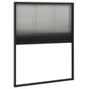vidaXL Zanzariera Plissettata Finestre Alluminio Antracite 60x80 cm