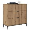 vidaXL Credenza rovere artigianale 79.5 x 33 x 82 cm Legno multistrato
