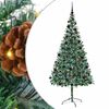 vidaXL Albero di Natale artificiale Verde 210 cm PVC e Acciaio