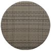 vidaXL Tavolino da caff&egrave; da esterno Grigio &Oslash; 68 x 30 cm polyrattan