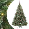 vidaXL Albero di Natale artificiale con 300 LED Verde 180 cm PE e PVC