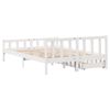 vidaXL Letto senza Materasso Bianco 160x200 cm Legno Massello di Pino